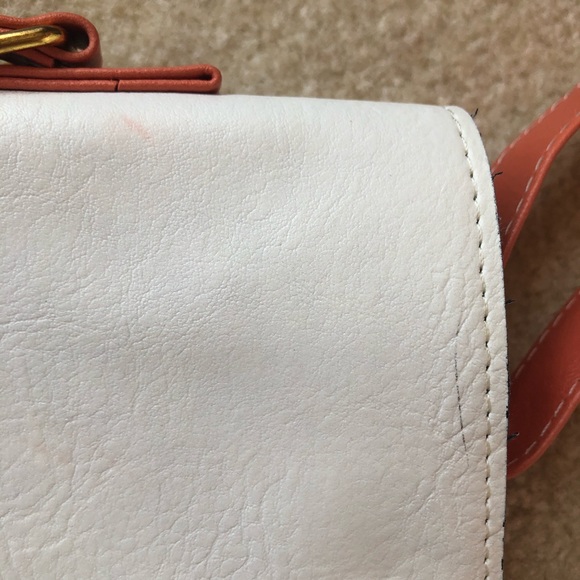 Orange and White Envelope Purse - Picture 10 of 10